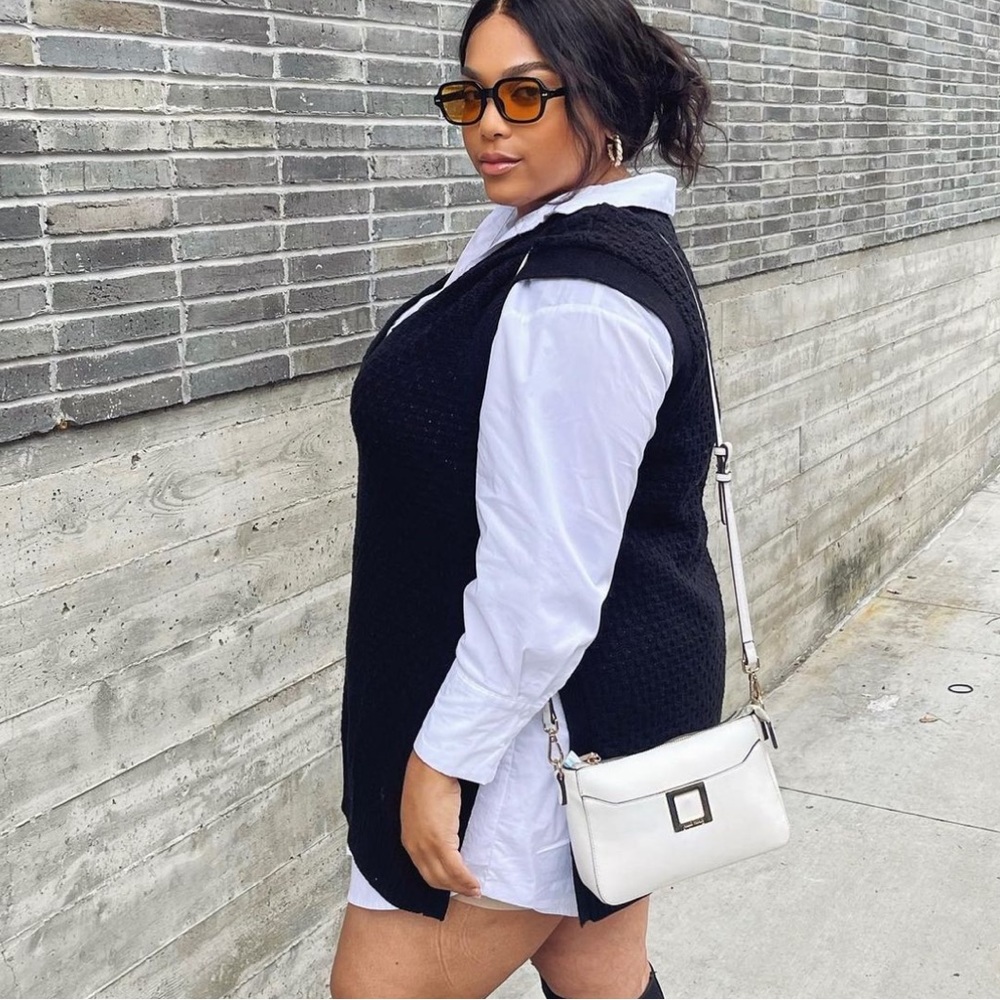 Eloquii Black Sweater Vest